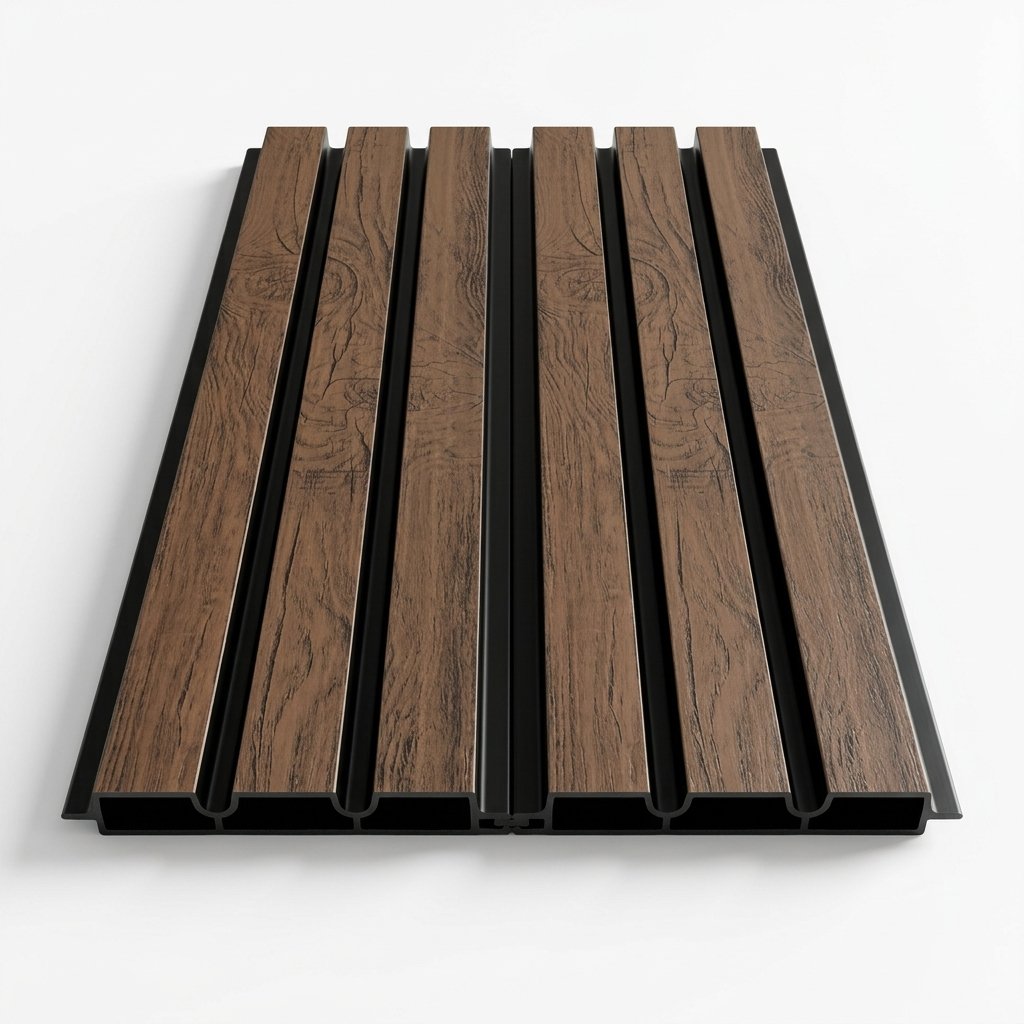 PVC Interior Wall Panel, Walnut-Black - Image 4