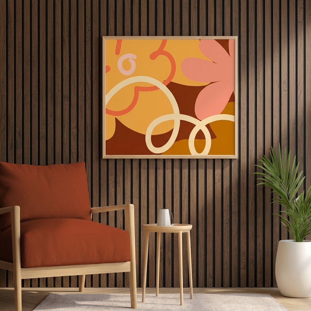 PVC Interior Wall Panel, Walnut-Black