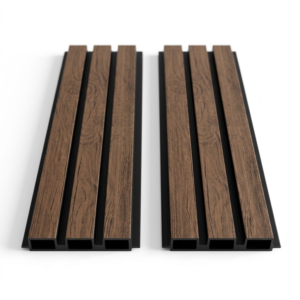 PVC Interior Wall Panel, Walnut-Black - Image 3