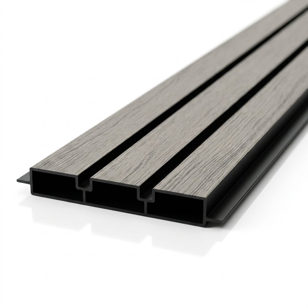PVC Interior Wall Panel, Teak-Black - Image 2
