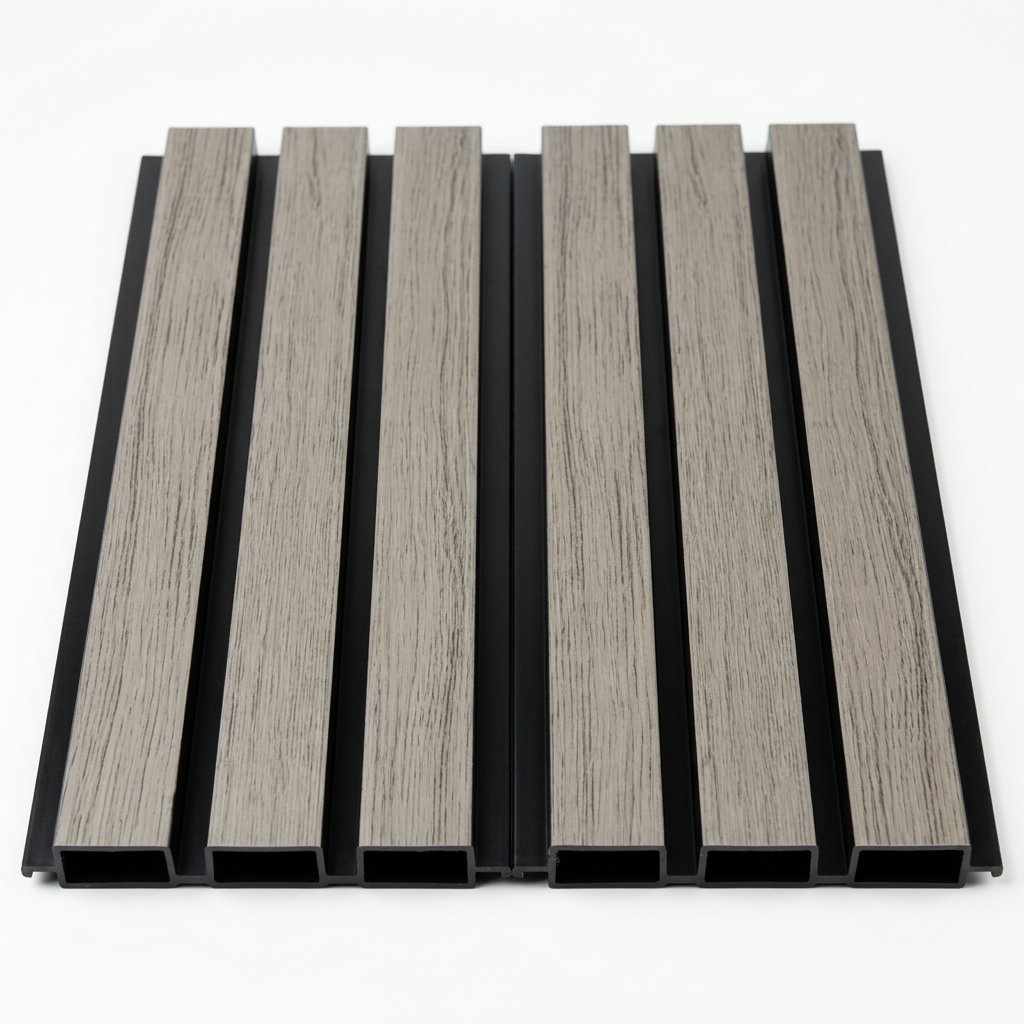 PVC Interior Wall Panel, Teak-Black - Image 4